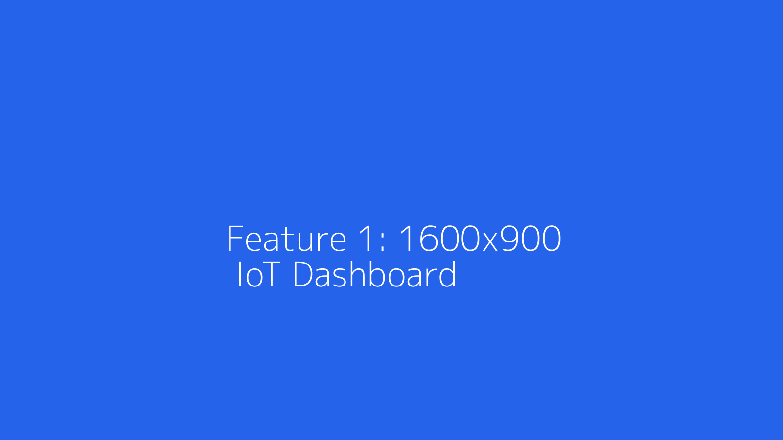 IoT Dashboard Screenshot